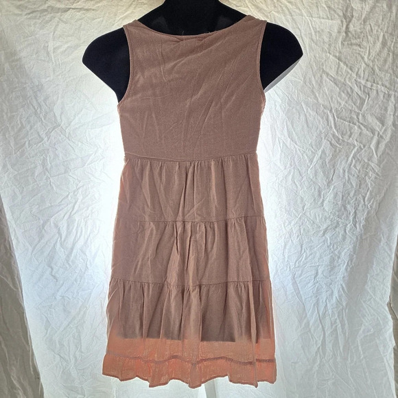 Pink Tiered Boho Mini Dress - Picture 6 of 10